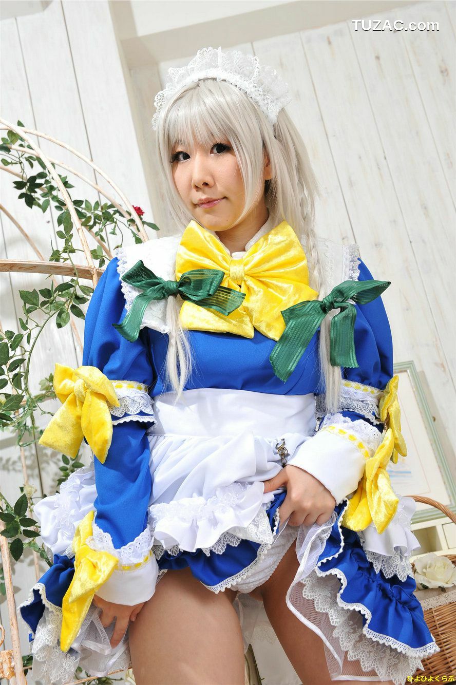 日本CosPlay_丹雫ひよ (Nishizuku Hiyo) 《東方Project》十六夜咲夜 写真集[100P]
