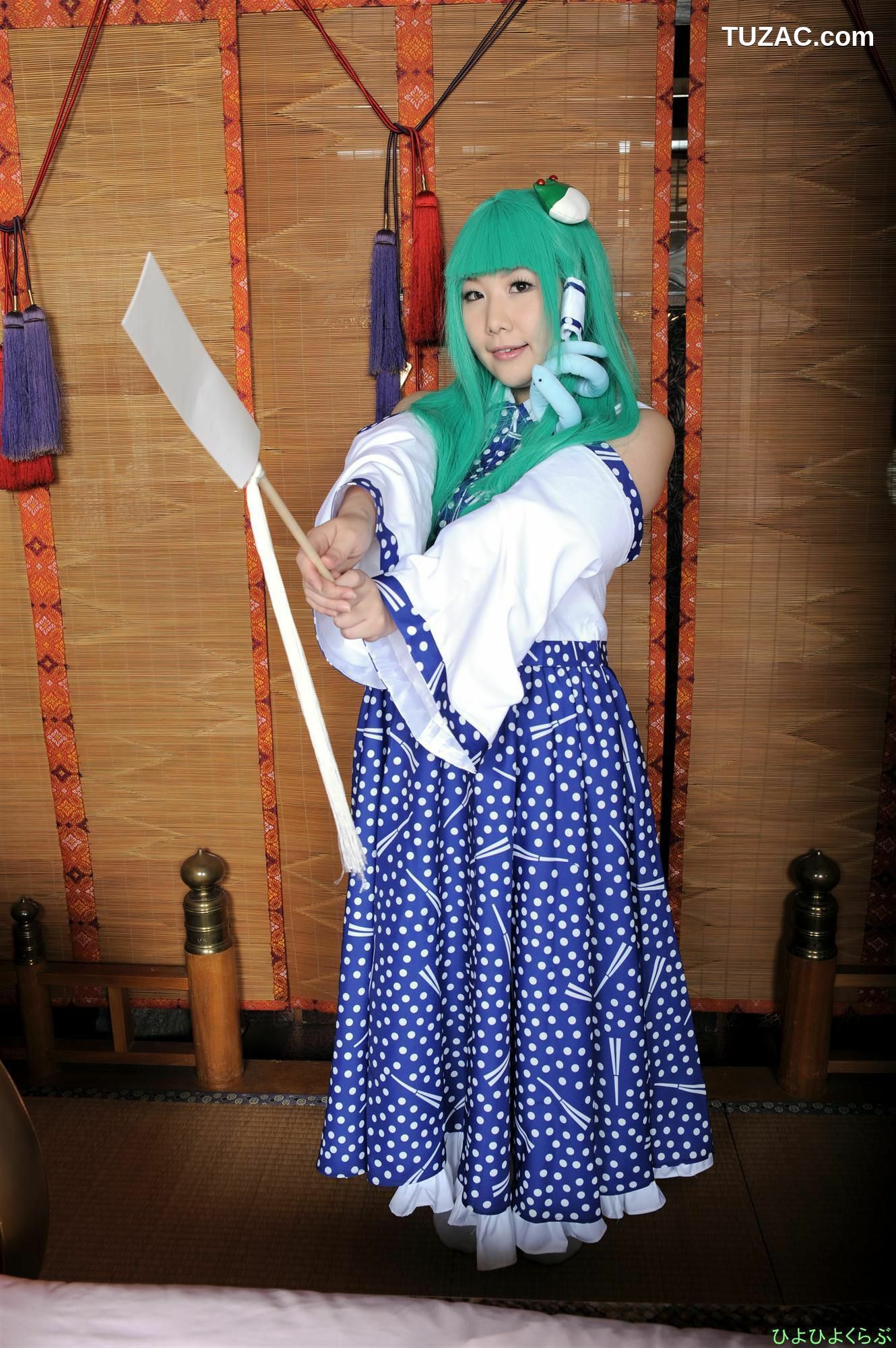 日本CosPlay_丹雫ひよ 《Touhou Project》Kochiya Sanae 早苗ちゃん  写真集[100P]