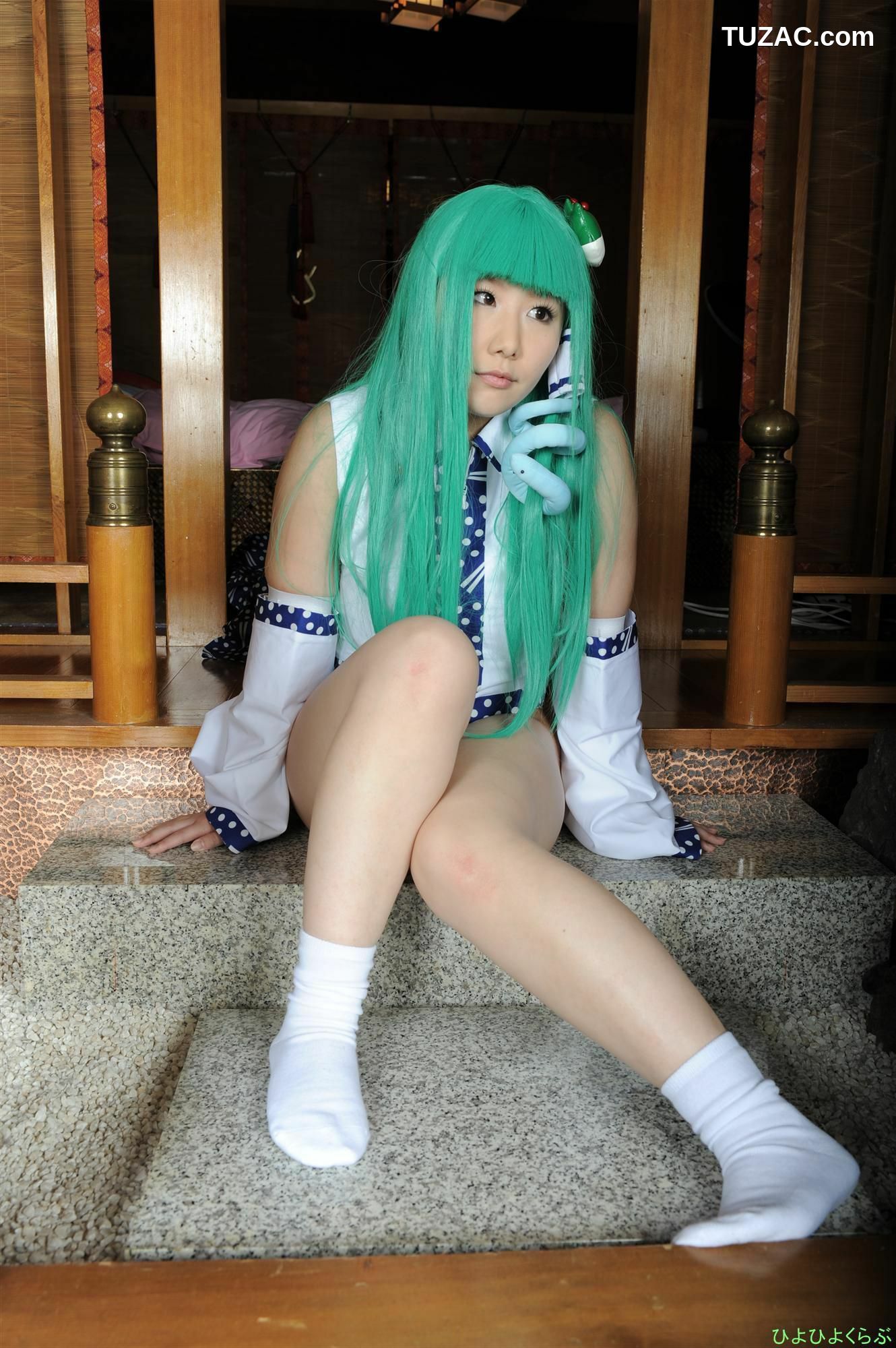 日本CosPlay_丹雫ひよ 《Touhou Project》Kochiya Sanae 早苗ちゃん  写真集[100P]