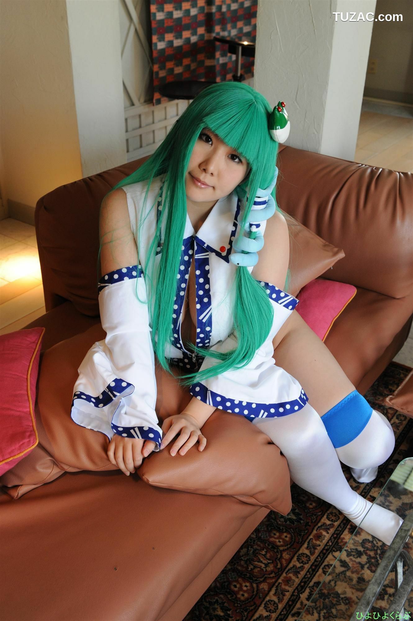 日本CosPlay_丹雫ひよ 《Touhou Project》Kochiya Sanae 早苗ちゃん  写真集[100P]
