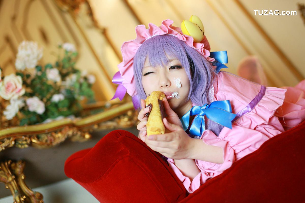 日本CosPlay_天使みゅ《Touhou Project》Patchouli Knowledge 写真集[100P]