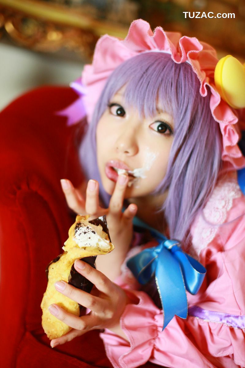 日本CosPlay_天使みゅ《Touhou Project》Patchouli Knowledge 写真集[100P]