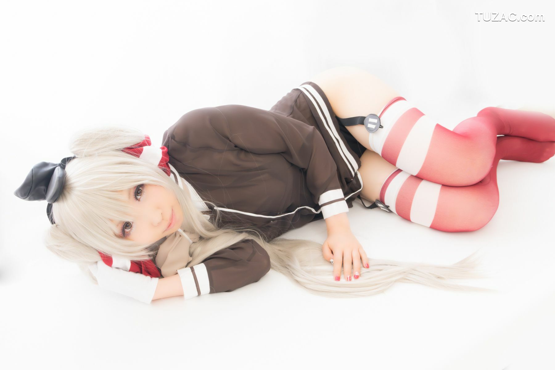 日本CosPlay_桃色れく (Momoiro Reku) 《Kantai Collection》Amatsukaze(天津風) 写真集[100P]