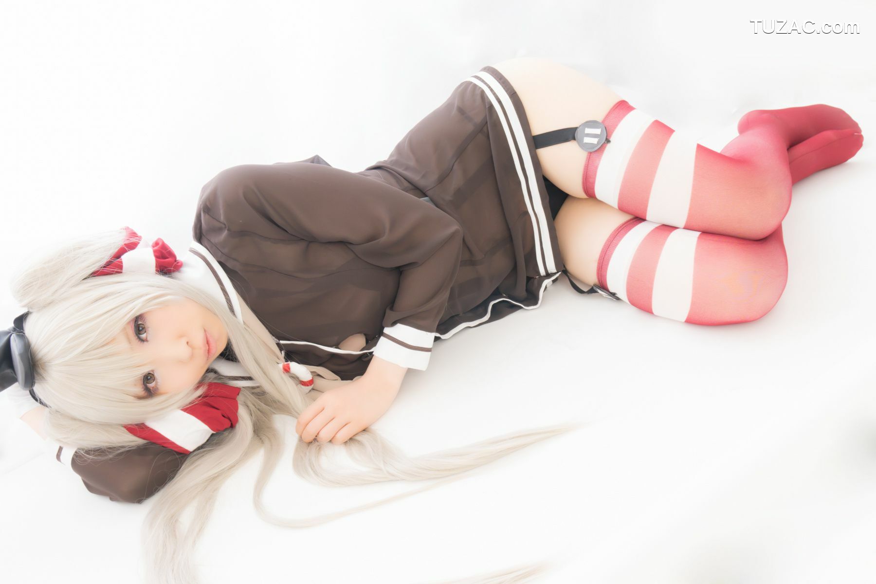 日本CosPlay_桃色れく (Momoiro Reku) 《Kantai Collection》Amatsukaze(天津風) 写真集[100P]