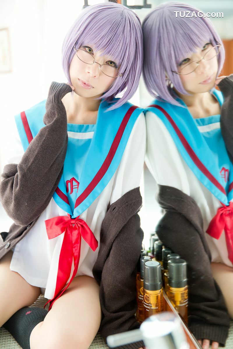日本CosPlay_浅井まみ《Suzumiya Haruhi no Yuuutsu》Nagato Yuki 写真集[110P]