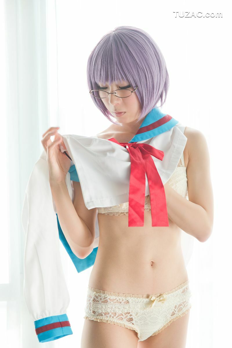 日本CosPlay_浅井まみ《Suzumiya Haruhi no Yuuutsu》Nagato Yuki 写真集[110P]