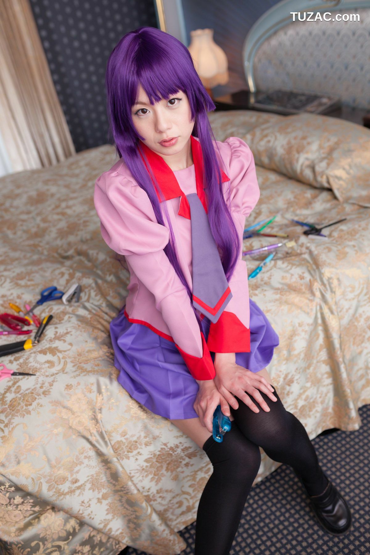 日本CosPlay_相沢恋 (相泽恋) 《Bakemonogatari(化物語)》Senjougahara Hitagi 写真集[98P]