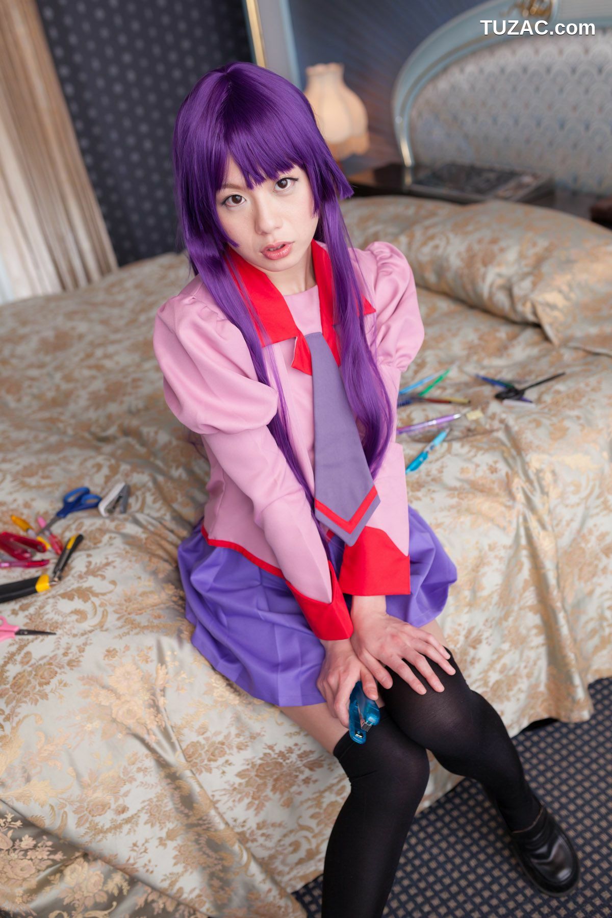 日本CosPlay_相沢恋 (相泽恋) 《Bakemonogatari(化物語)》Senjougahara Hitagi 写真集[98P]