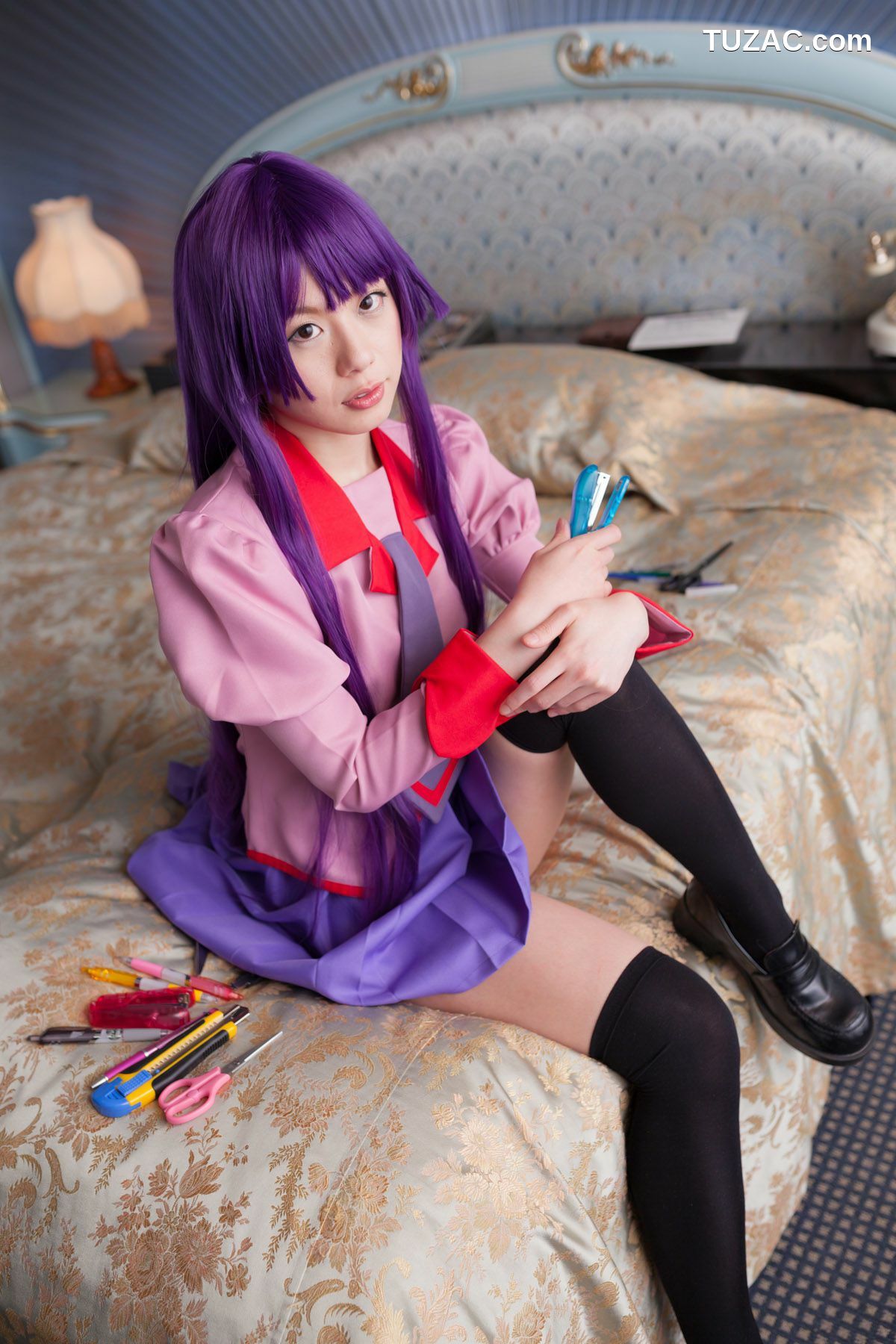 日本CosPlay_相沢恋 (相泽恋) 《Bakemonogatari(化物語)》Senjougahara Hitagi 写真集[98P]