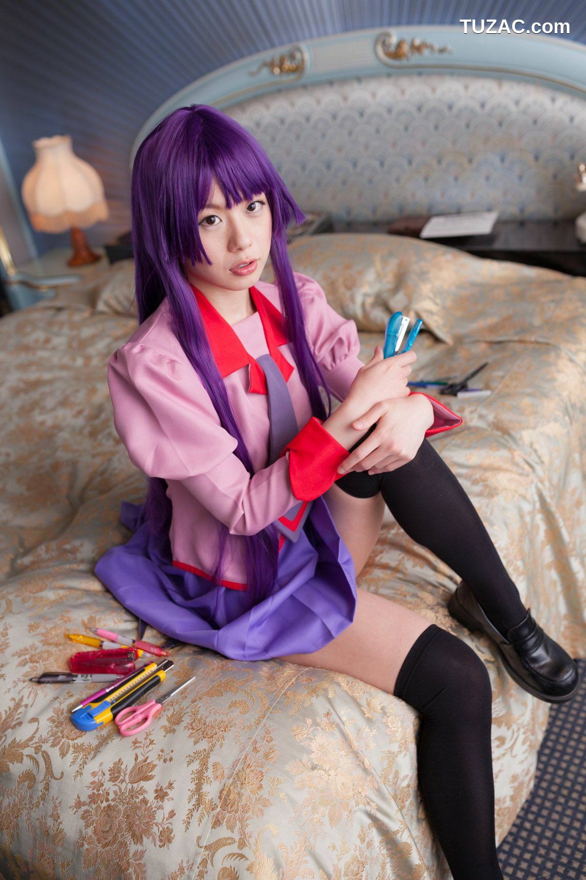 日本CosPlay_相沢恋 (相泽恋) 《Bakemonogatari(化物語)》Senjougahara Hitagi 写真集[98P]
