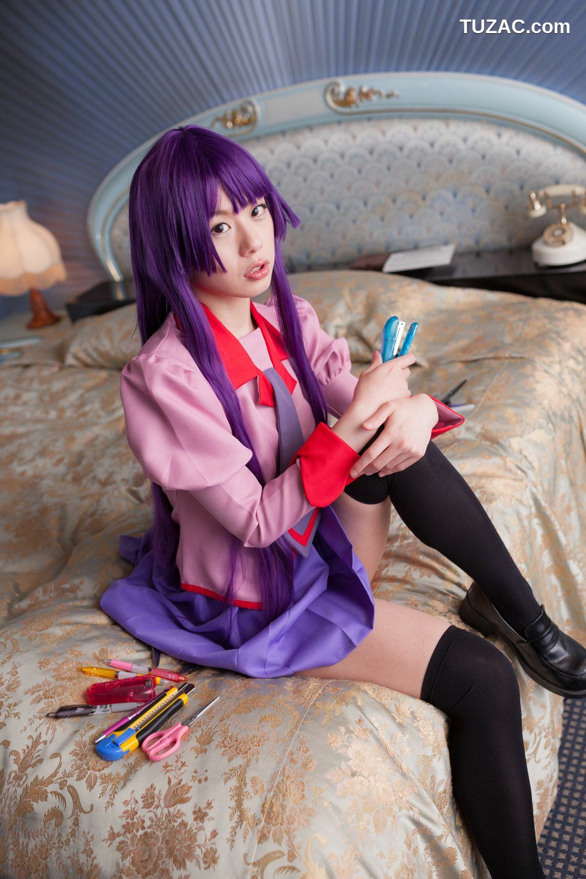 日本CosPlay_相沢恋 (相泽恋) 《Bakemonogatari(化物語)》Senjougahara Hitagi 写真集[98P]