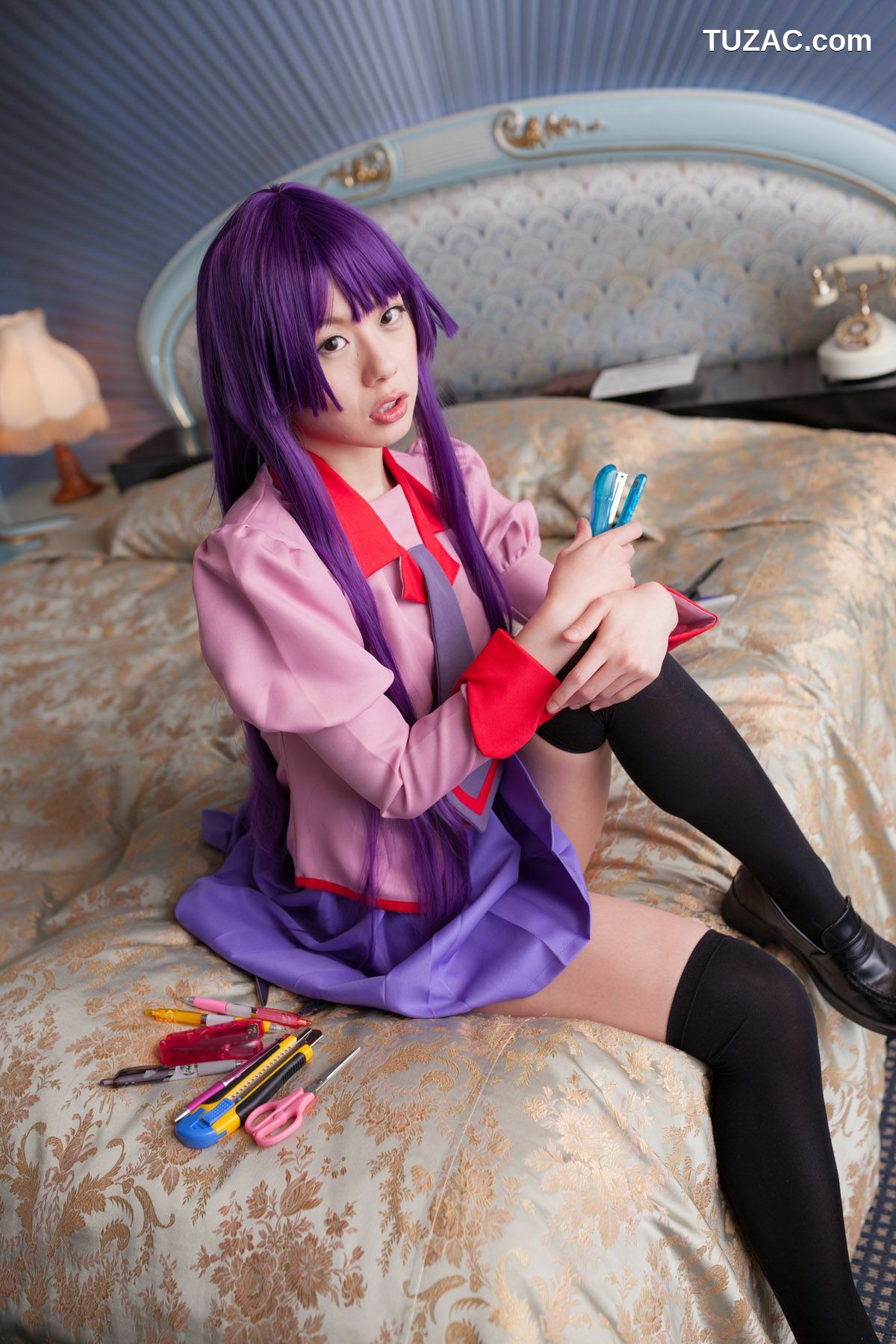 日本CosPlay_相沢恋 (相泽恋) 《Bakemonogatari(化物語)》Senjougahara Hitagi 写真集[98P]