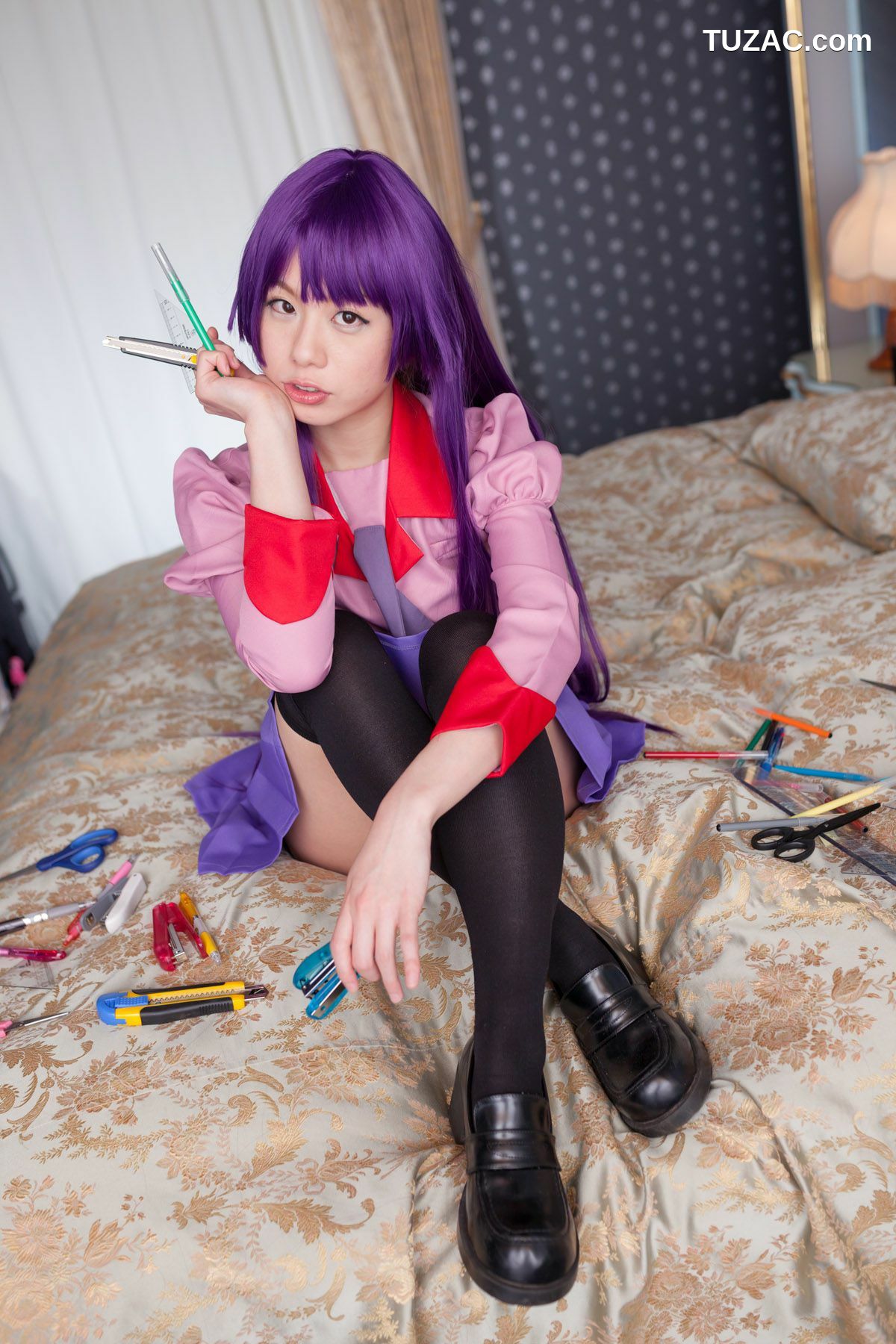 日本CosPlay_相沢恋 (相泽恋) 《Bakemonogatari(化物語)》Senjougahara Hitagi 写真集[98P]