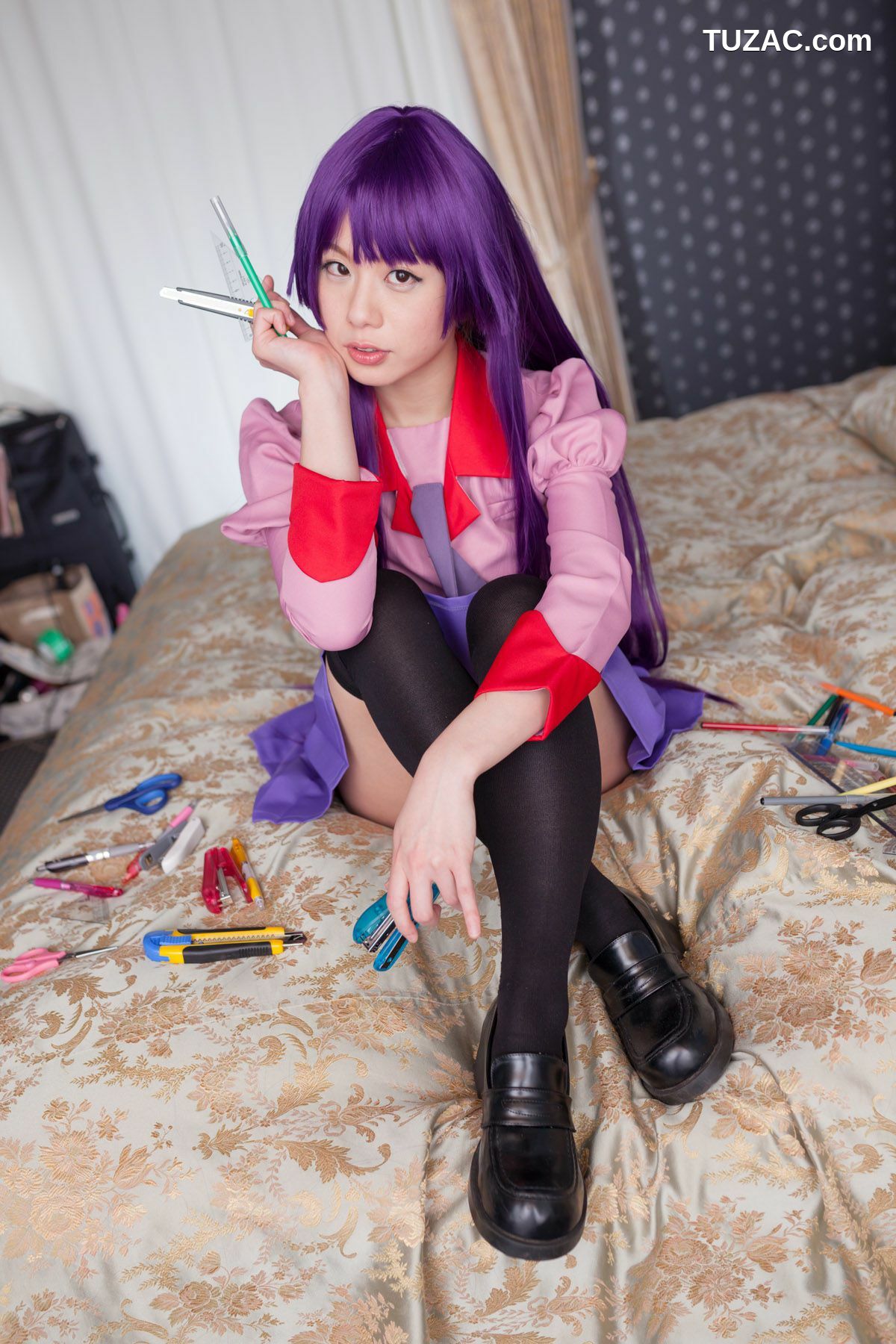 日本CosPlay_相沢恋 (相泽恋) 《Bakemonogatari(化物語)》Senjougahara Hitagi 写真集[98P]