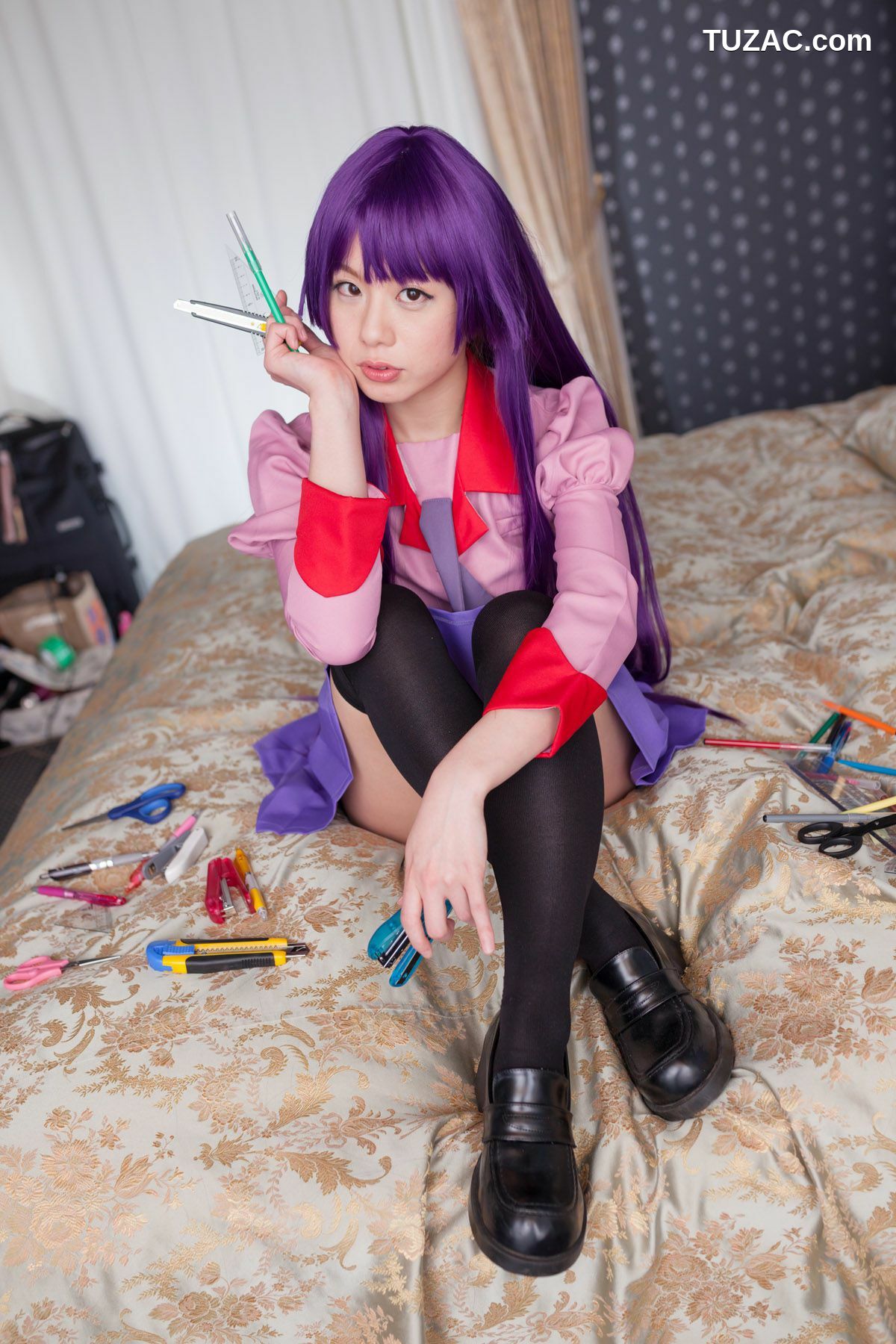 日本CosPlay_相沢恋 (相泽恋) 《Bakemonogatari(化物語)》Senjougahara Hitagi 写真集[98P]