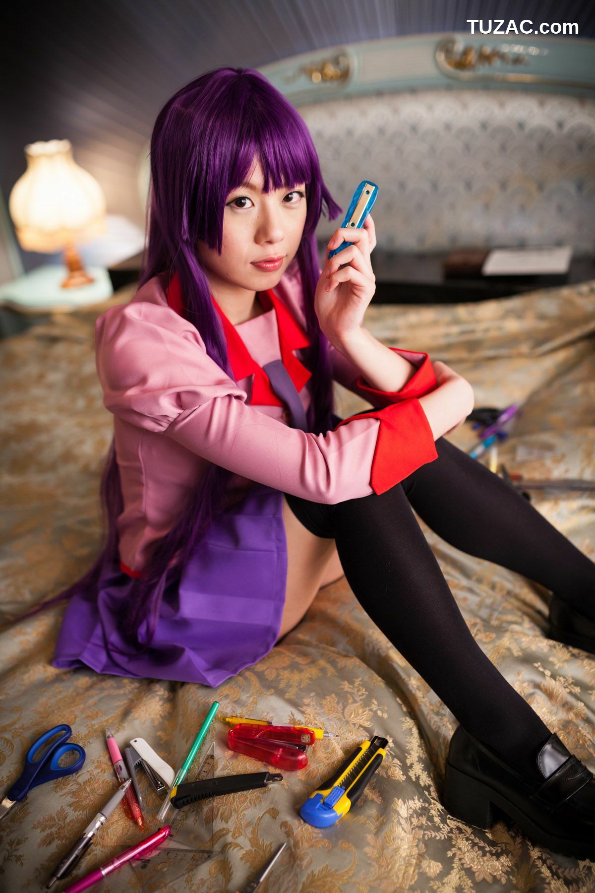 日本CosPlay_相沢恋 (相泽恋) 《Bakemonogatari(化物語)》Senjougahara Hitagi 写真集[98P]