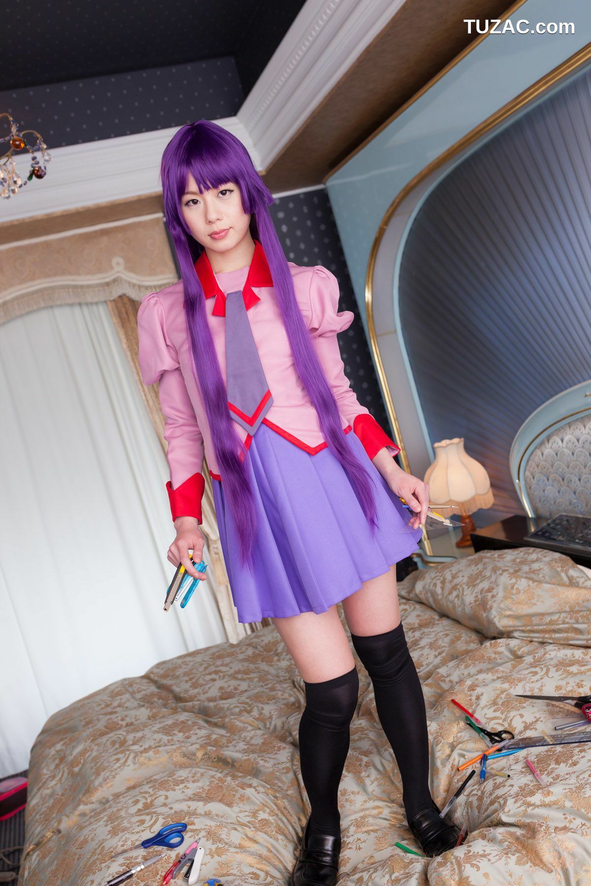 日本CosPlay_相沢恋 (相泽恋) 《Bakemonogatari(化物語)》Senjougahara Hitagi 写真集[98P]