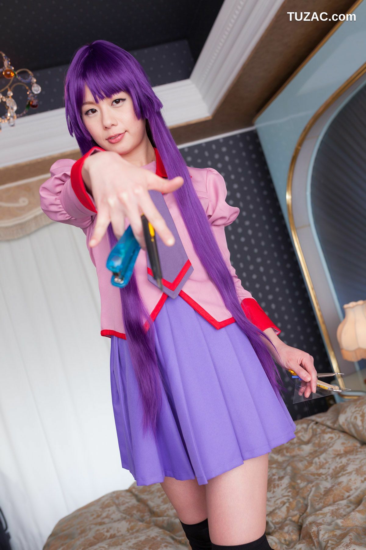日本CosPlay_相沢恋 (相泽恋) 《Bakemonogatari(化物語)》Senjougahara Hitagi 写真集[98P]