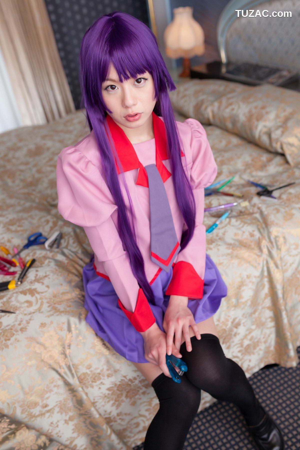 日本CosPlay_相沢恋 (相泽恋) 《Bakemonogatari(化物語)》Senjougahara Hitagi 写真集[98P]