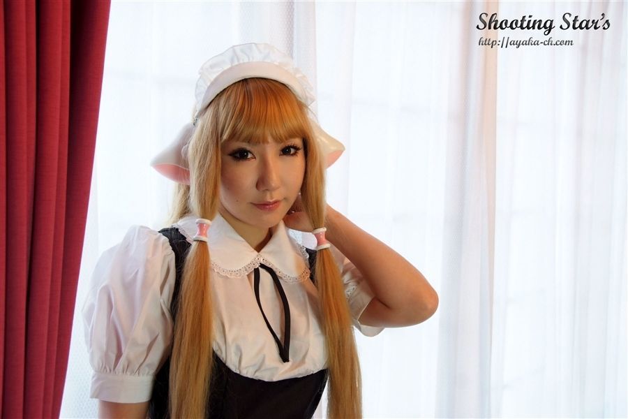 日本CosPlay_绫香 (Saku サク) 《Chobits》Chii+Freya 写真集[47P]