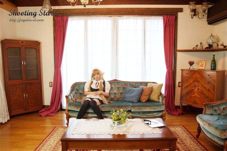 日本CosPlay_绫香 (Saku サク) 《Chobits》Chii+Freya 写真集[47P]