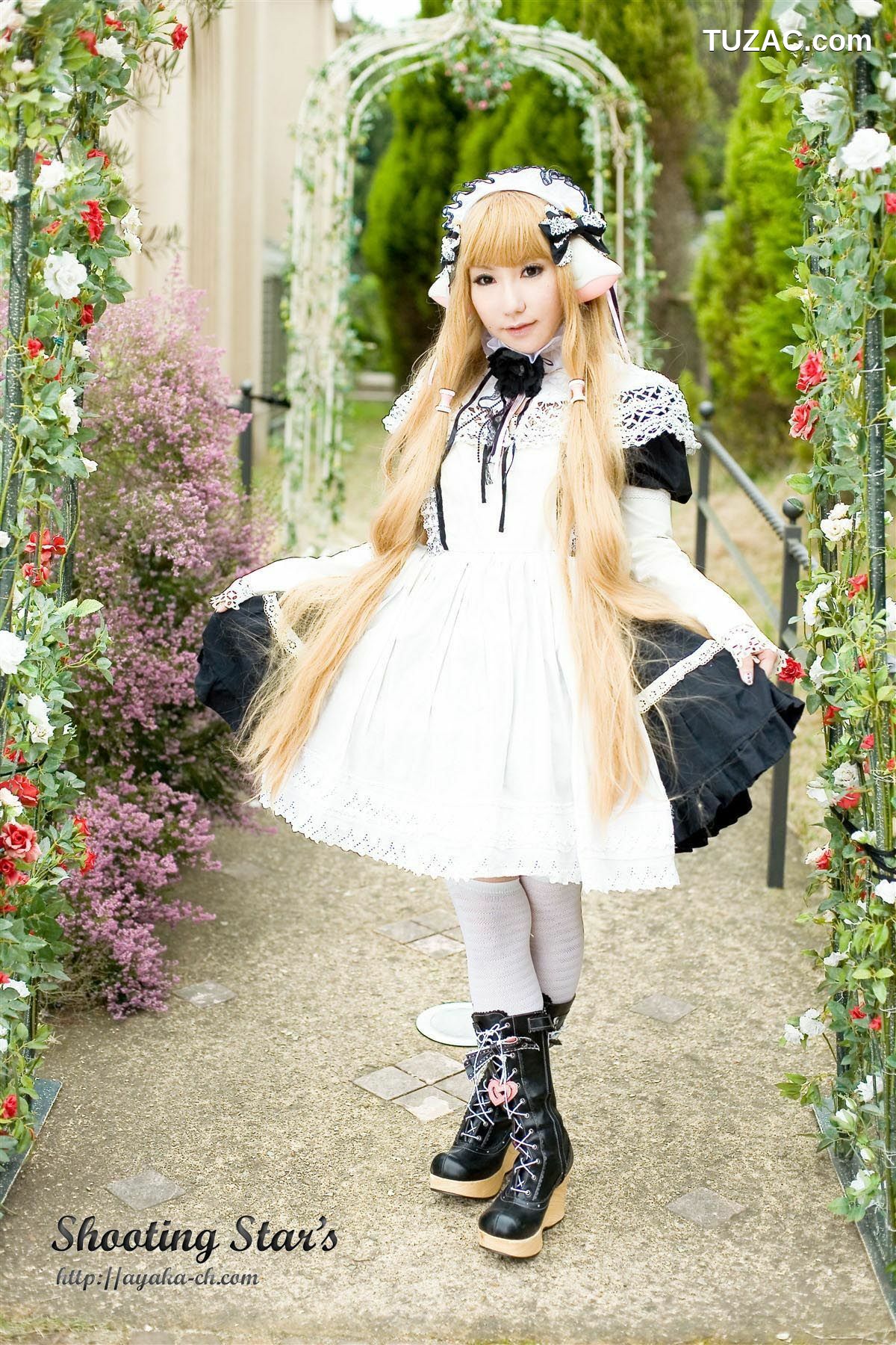 日本CosPlay_绫香 (Saku サク) 《Chobits》Chii+Freya 写真集[47P]