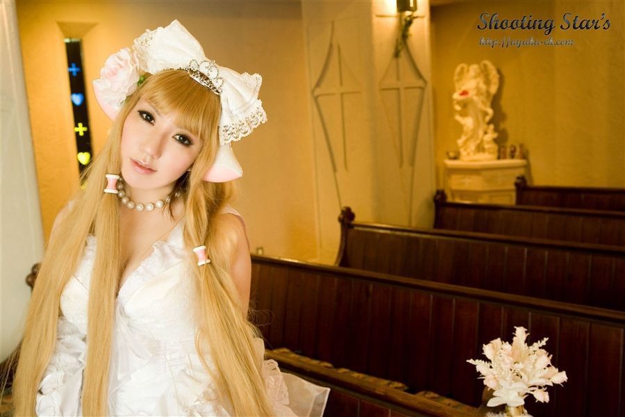 日本CosPlay_绫香 (Saku サク) 《Chobits》Chii+Freya 写真集[47P]
