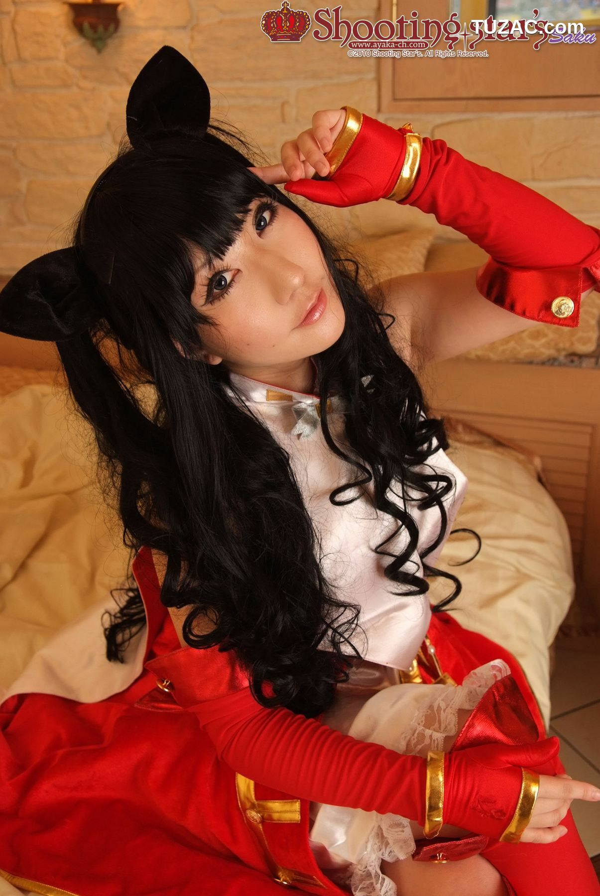 日本CosPlay_绫香 (Saku サク) 《Fate stay night》Toosaka Rin 遠坂凛 写真集[100P]