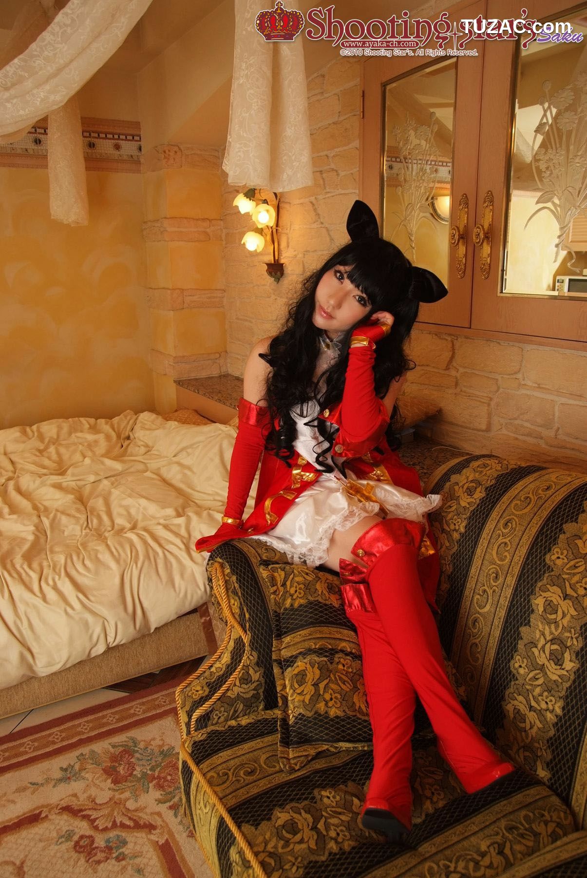 日本CosPlay_绫香 (Saku サク) 《Fate stay night》Toosaka Rin 遠坂凛 写真集[100P]