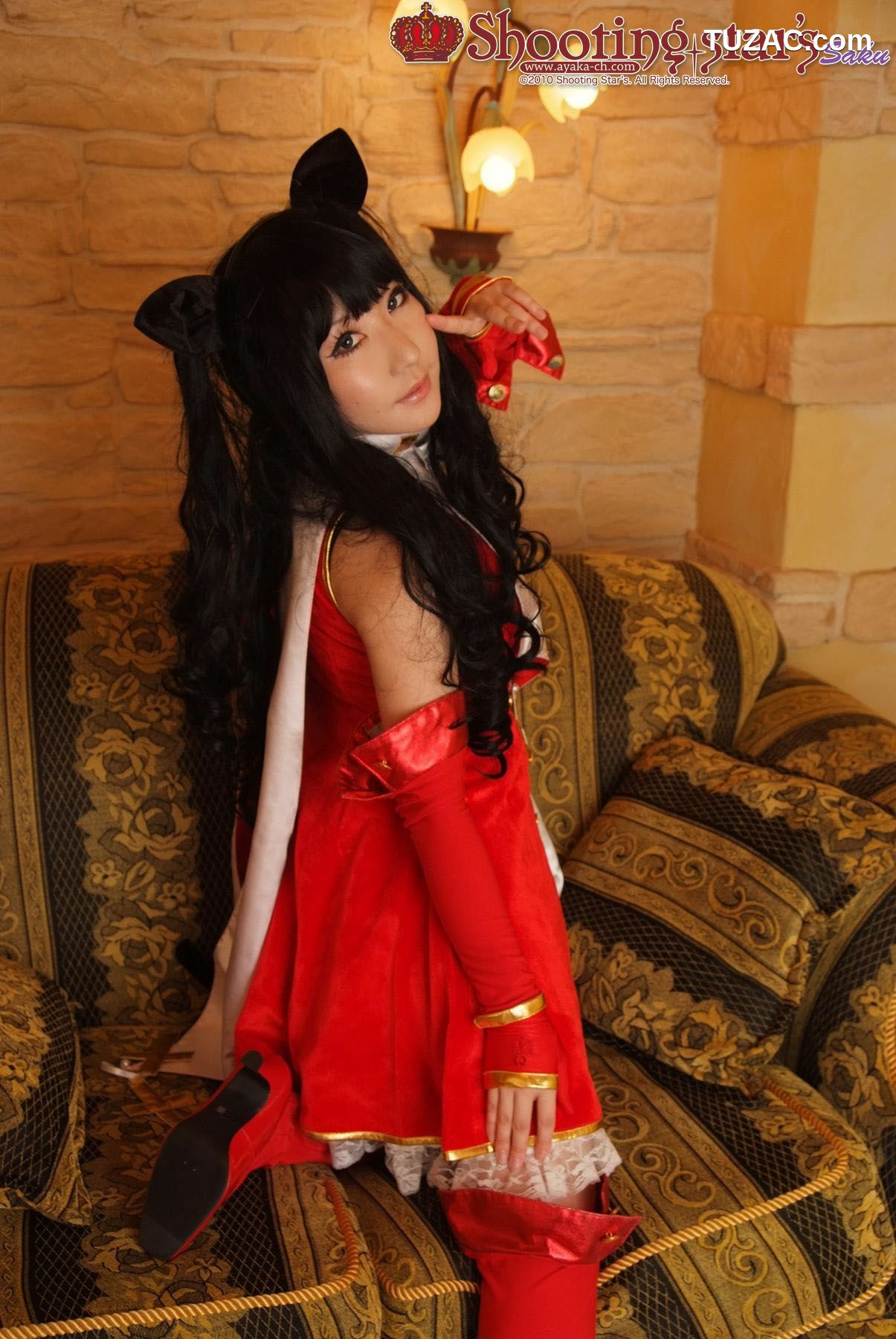 日本CosPlay_绫香 (Saku サク) 《Fate stay night》Toosaka Rin 遠坂凛 写真集[100P]