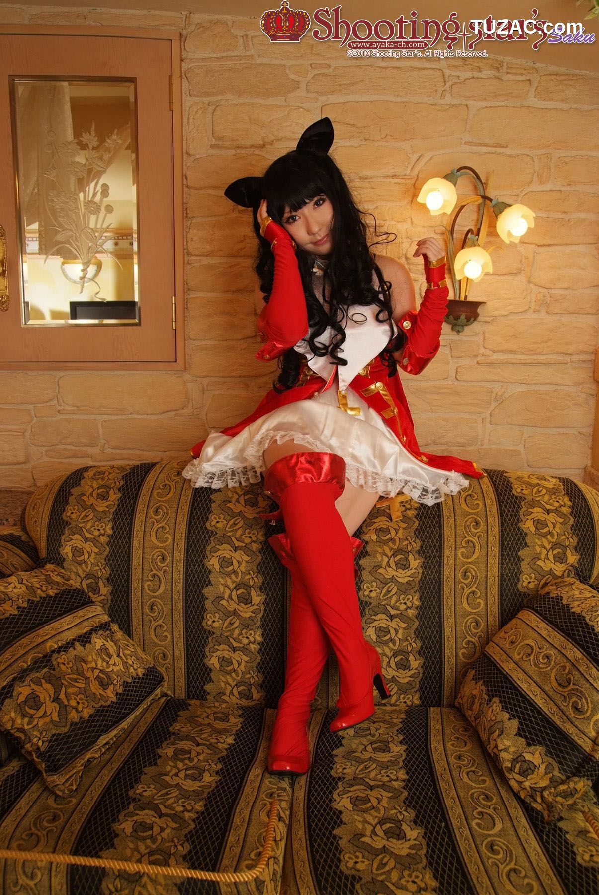 日本CosPlay_绫香 (Saku サク) 《Fate stay night》Toosaka Rin 遠坂凛 写真集[100P]