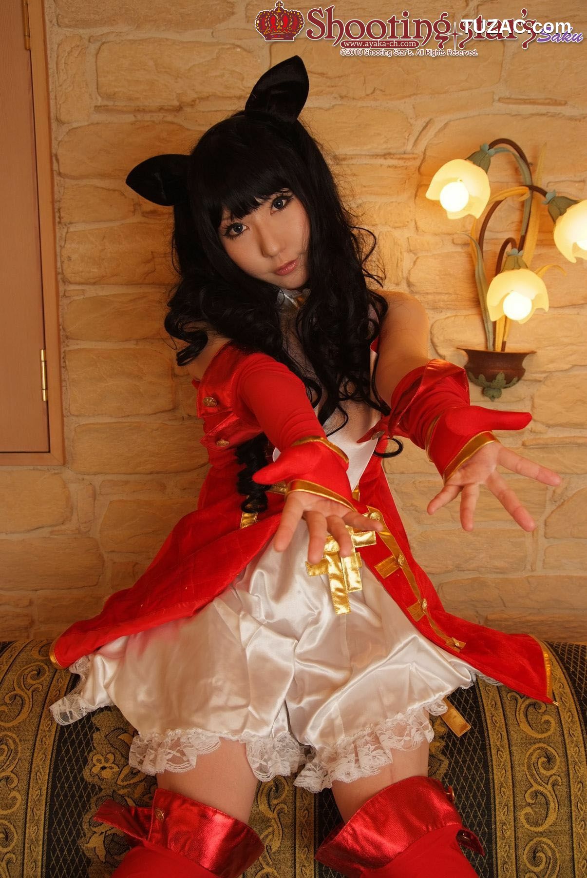 日本CosPlay_绫香 (Saku サク) 《Fate stay night》Toosaka Rin 遠坂凛 写真集[100P]