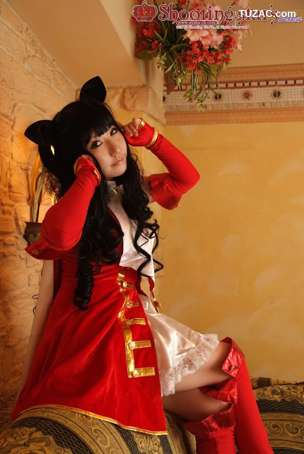 日本CosPlay_绫香 (Saku サク) 《Fate stay night》Toosaka Rin 遠坂凛 写真集[100P]