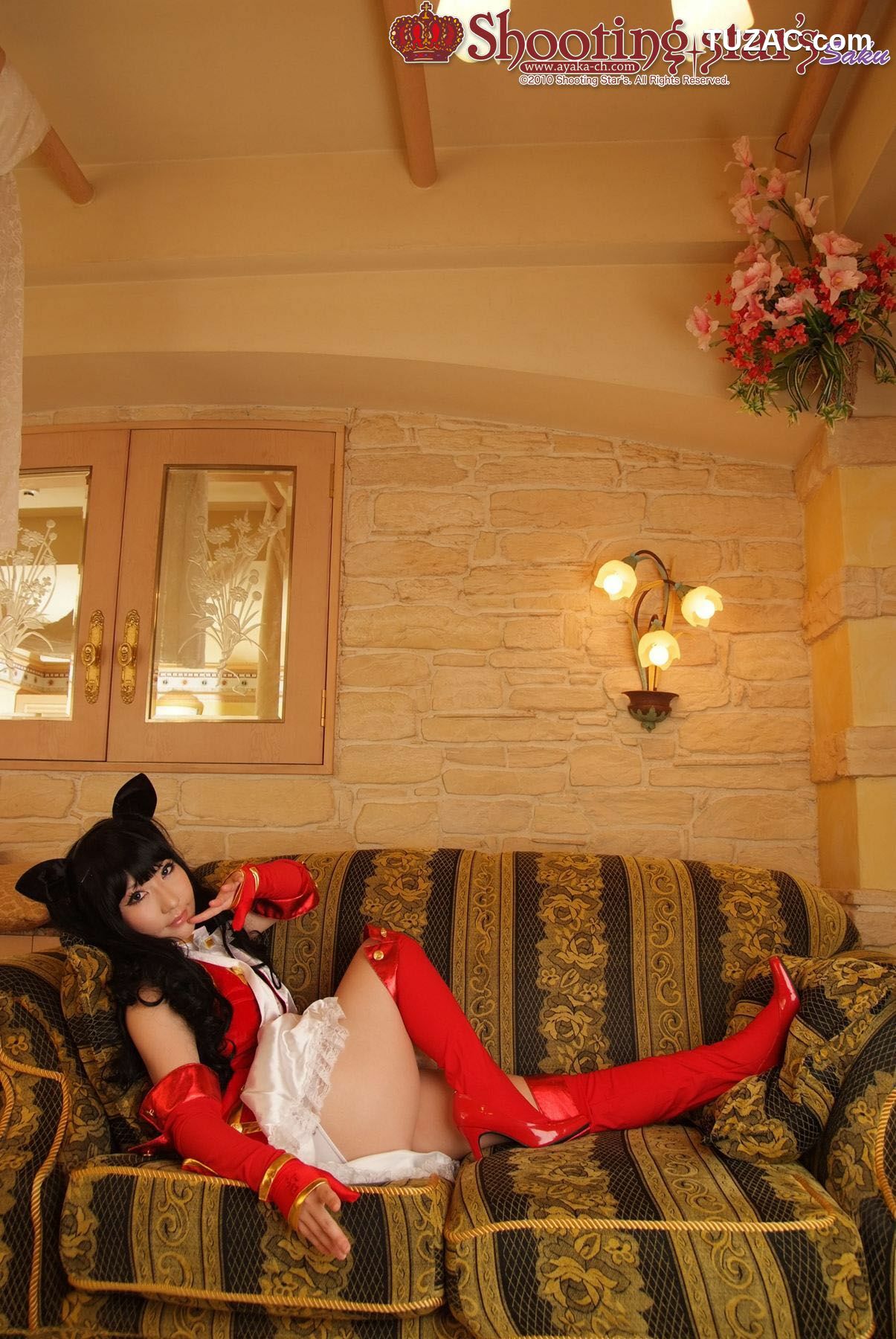 日本CosPlay_绫香 (Saku サク) 《Fate stay night》Toosaka Rin 遠坂凛 写真集[100P]