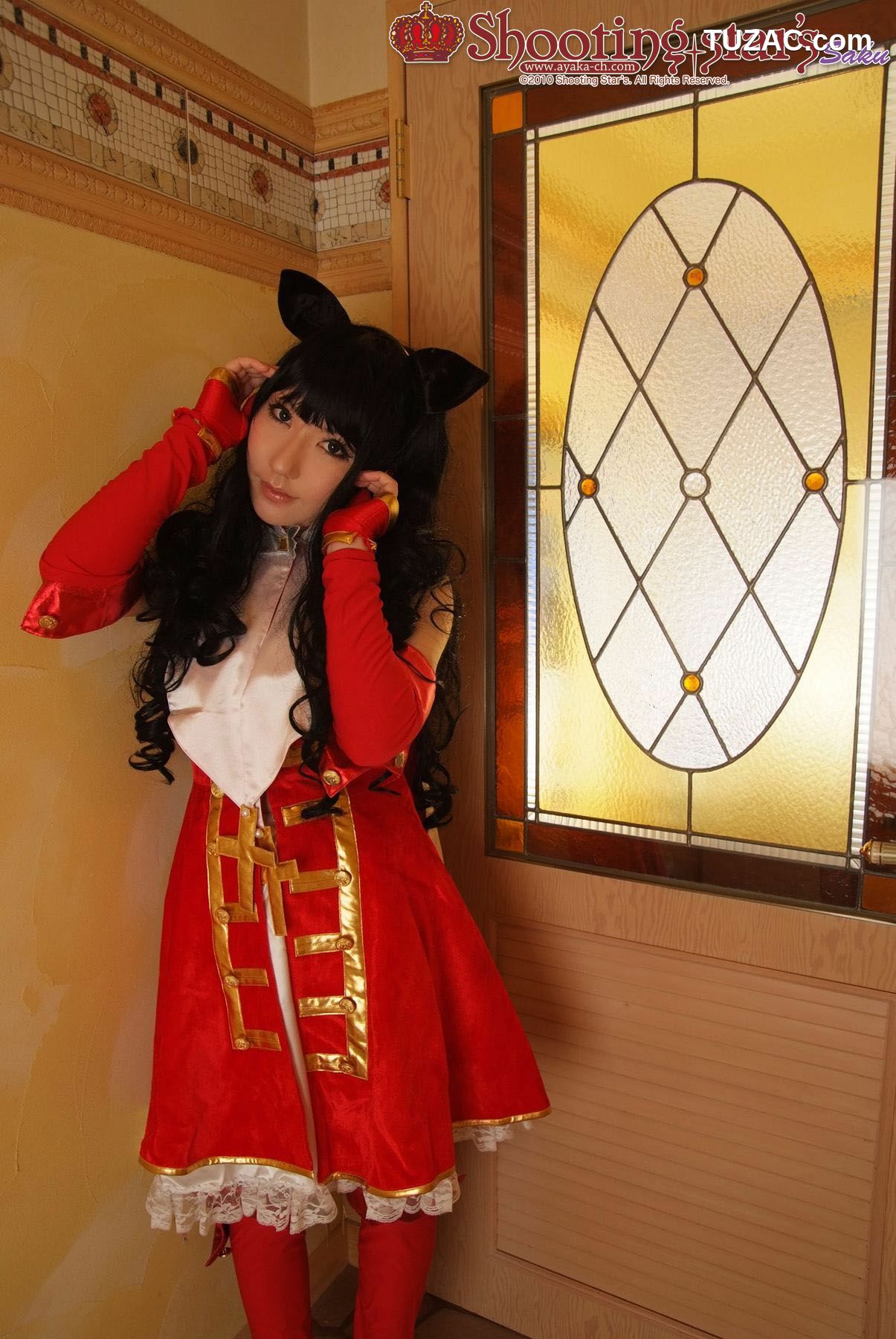 日本CosPlay_绫香 (Saku サク) 《Fate stay night》Toosaka Rin 遠坂凛 写真集[100P]