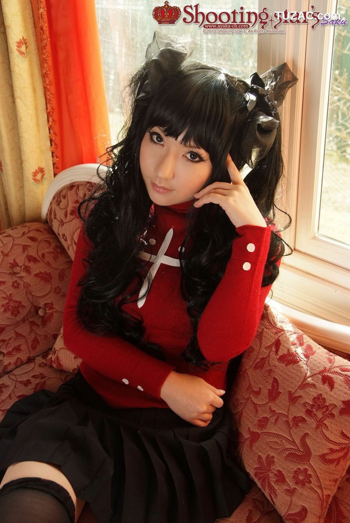 日本CosPlay_绫香 (Saku サク) 《Fate stay night》Toosaka Rin 遠坂凛 写真集[100P]