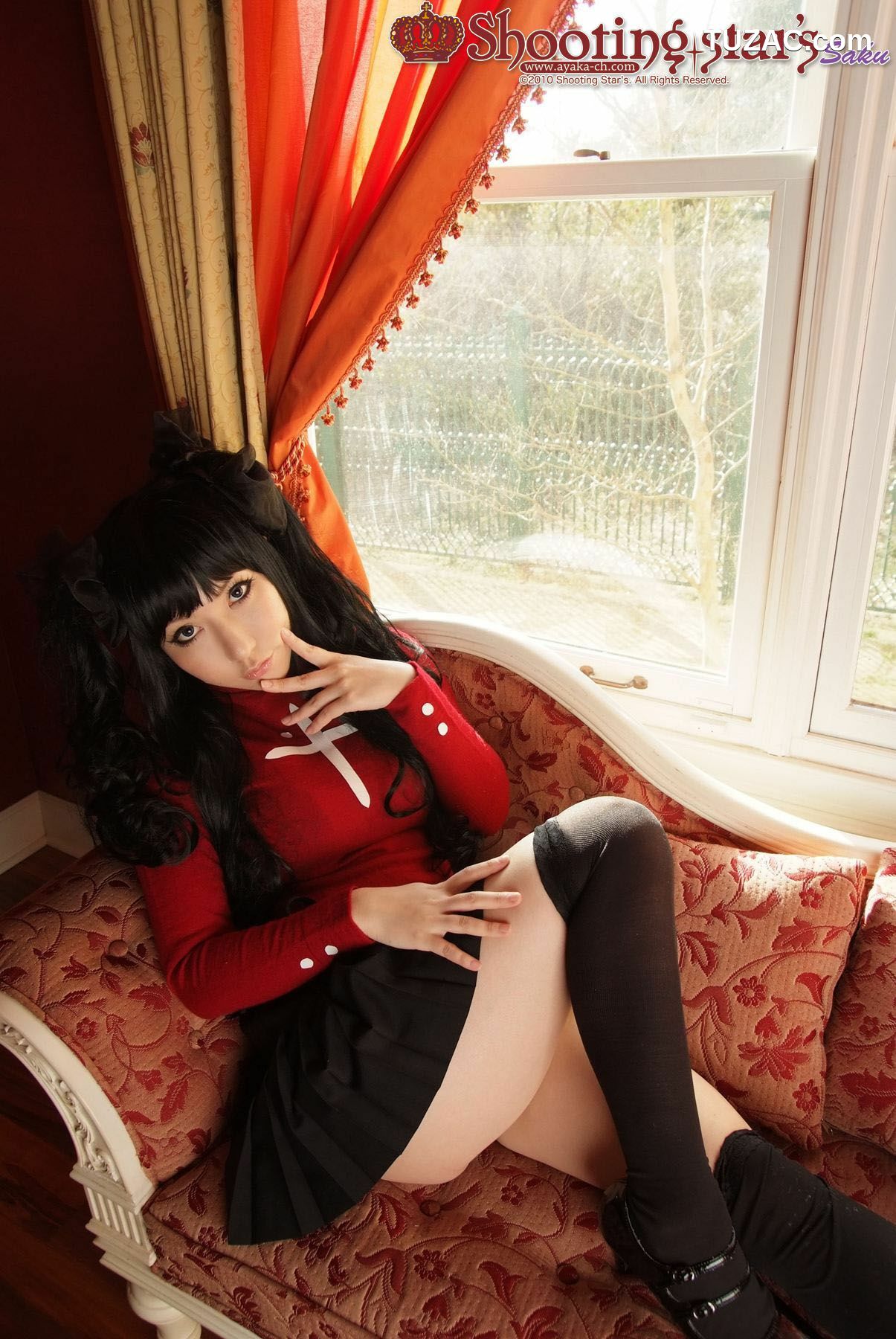 日本CosPlay_绫香 (Saku サク) 《Fate stay night》Toosaka Rin 遠坂凛 写真集[100P]