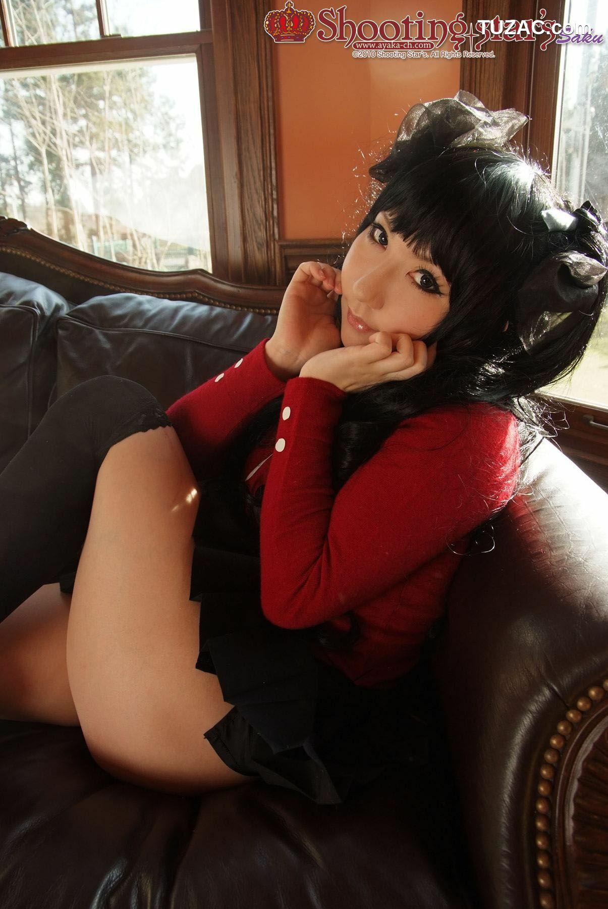 日本CosPlay_绫香 (Saku サク) 《Fate stay night》Toosaka Rin 遠坂凛 写真集[100P]
