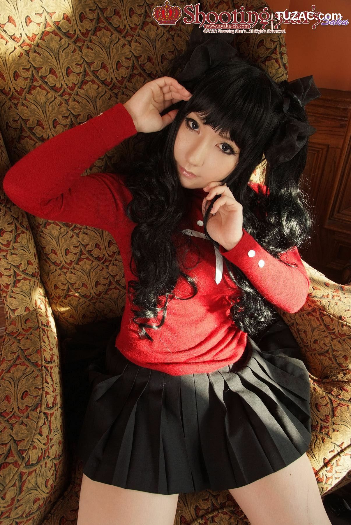 日本CosPlay_绫香 (Saku サク) 《Fate stay night》Toosaka Rin 遠坂凛 写真集[100P]