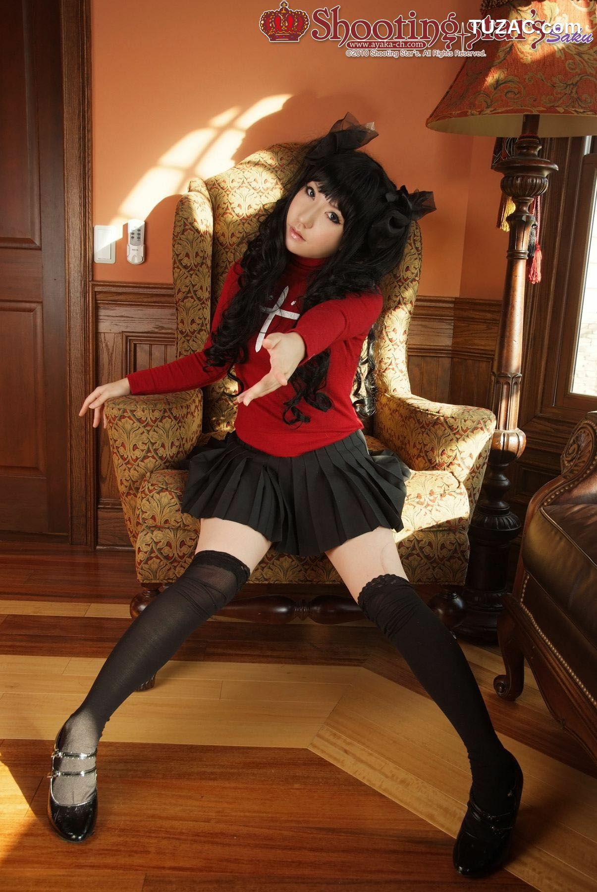 日本CosPlay_绫香 (Saku サク) 《Fate stay night》Toosaka Rin 遠坂凛 写真集[100P]