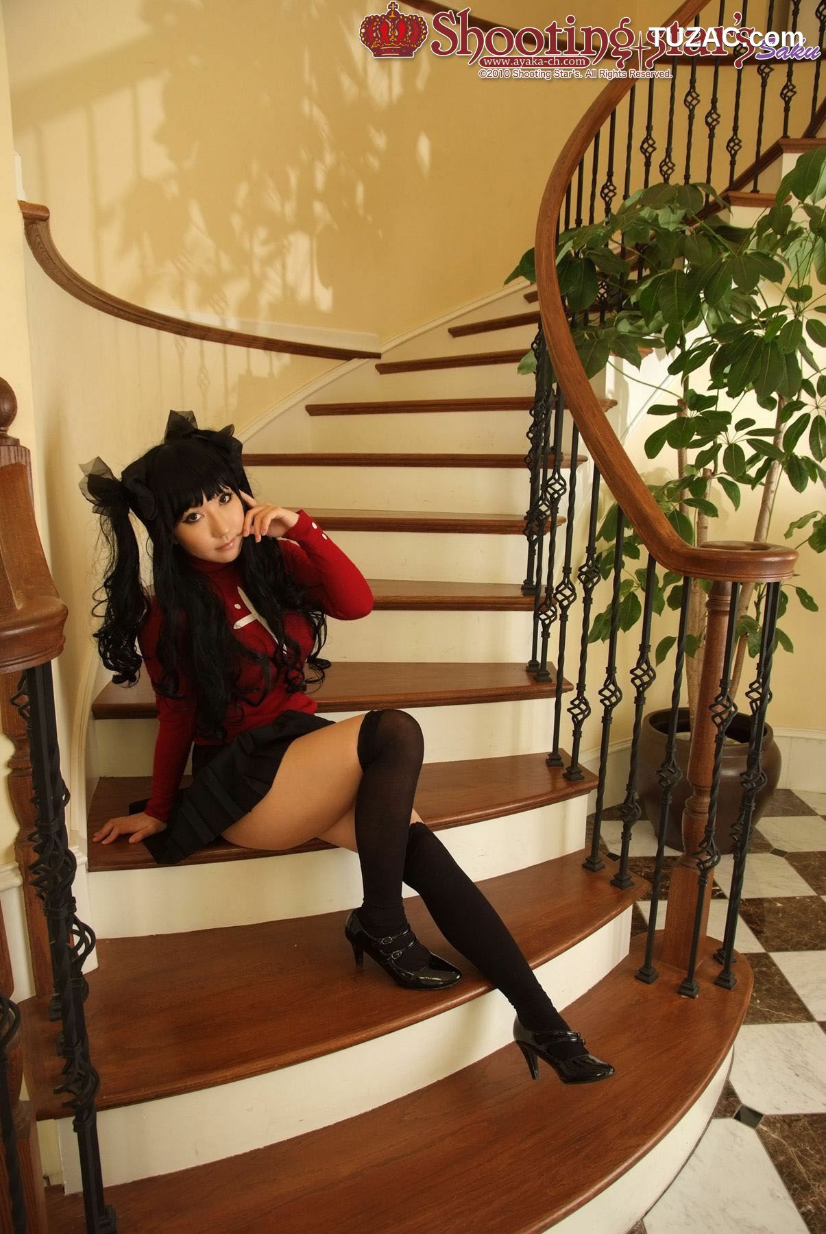 日本CosPlay_绫香 (Saku サク) 《Fate stay night》Toosaka Rin 遠坂凛 写真集[100P]