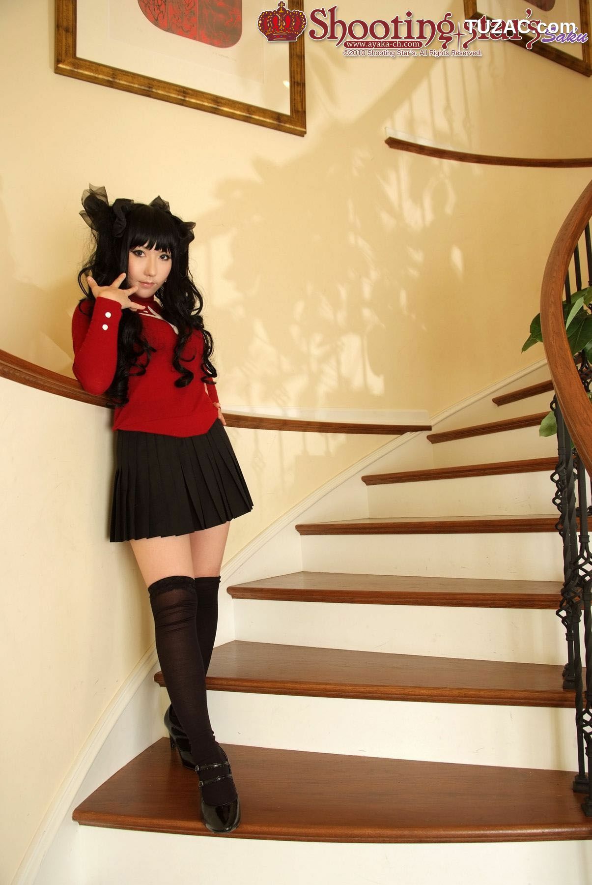 日本CosPlay_绫香 (Saku サク) 《Fate stay night》Toosaka Rin 遠坂凛 写真集[100P]