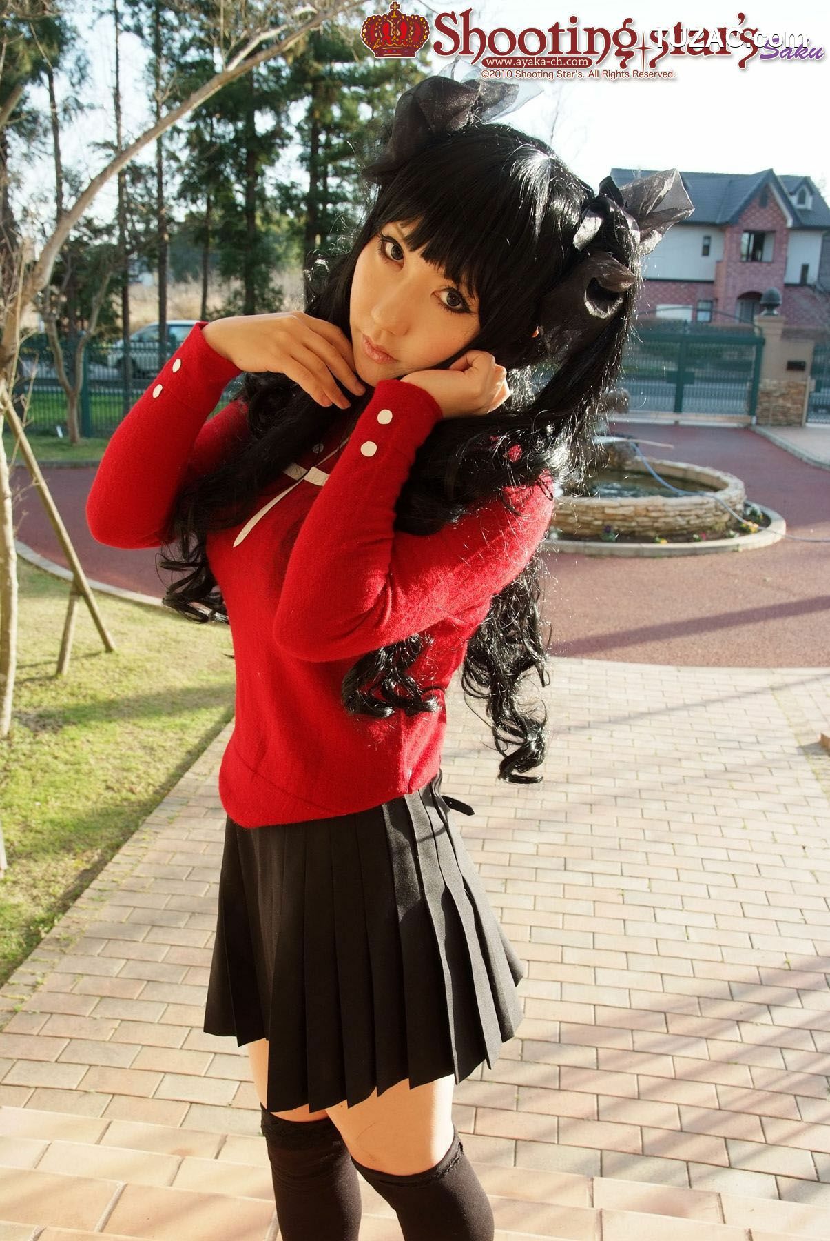 日本CosPlay_绫香 (Saku サク) 《Fate stay night》Toosaka Rin 遠坂凛 写真集[100P]