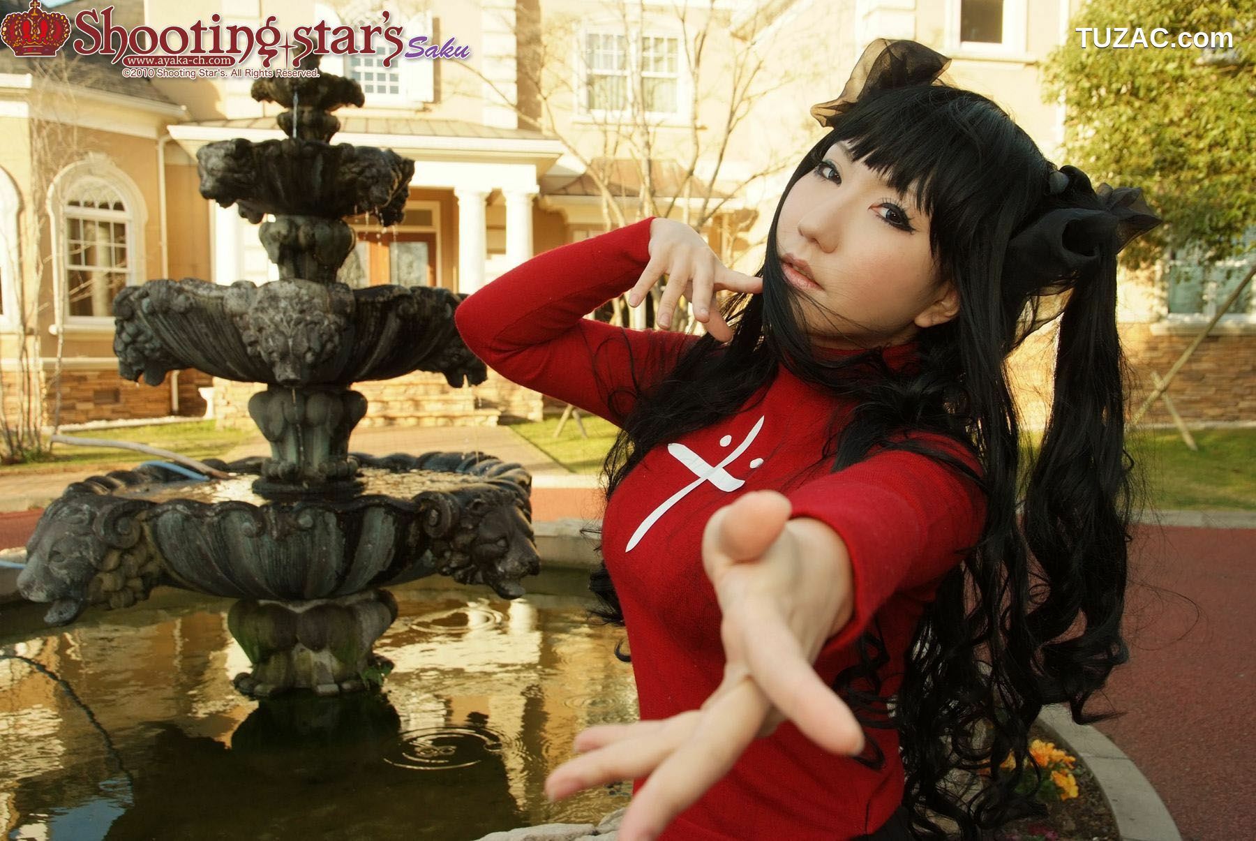 日本CosPlay_绫香 (Saku サク) 《Fate stay night》Toosaka Rin 遠坂凛 写真集[100P]