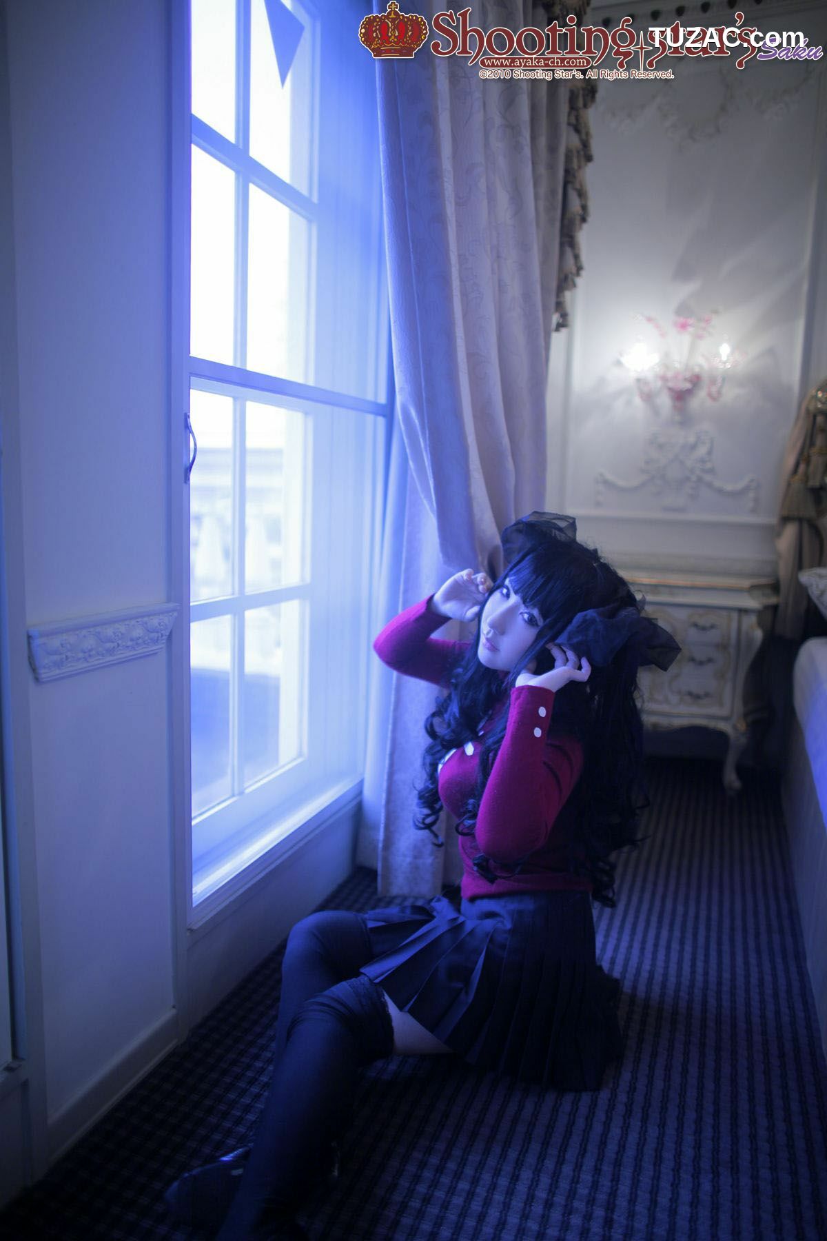 日本CosPlay_绫香 (Saku サク) 《Fate stay night》Toosaka Rin 遠坂凛 写真集[100P]