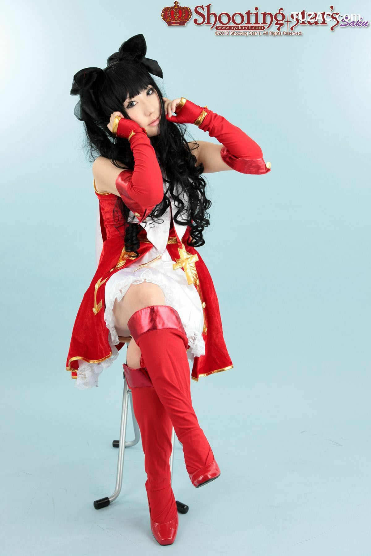 日本CosPlay_绫香 (Saku サク) 《Fate stay night》Toosaka Rin 遠坂凛 写真集[100P]
