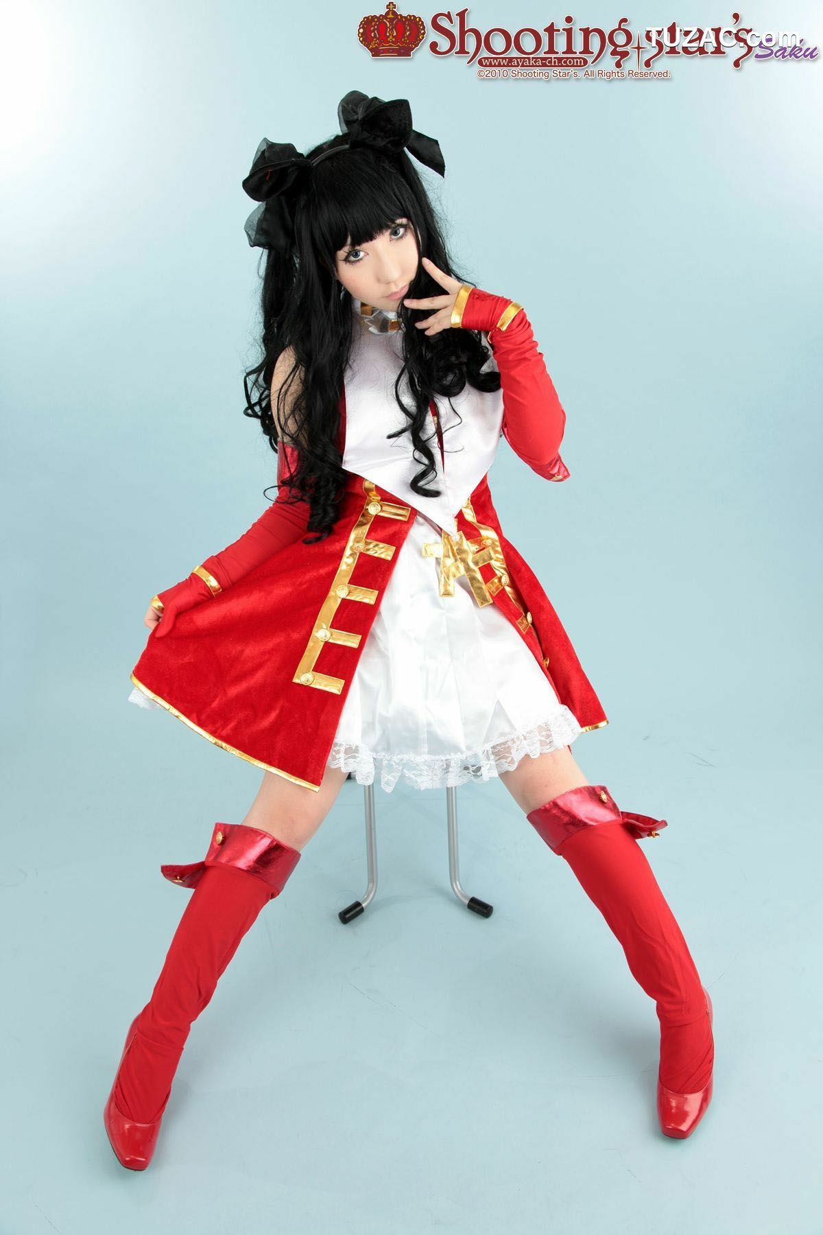 日本CosPlay_绫香 (Saku サク) 《Fate stay night》Toosaka Rin 遠坂凛 写真集[100P]