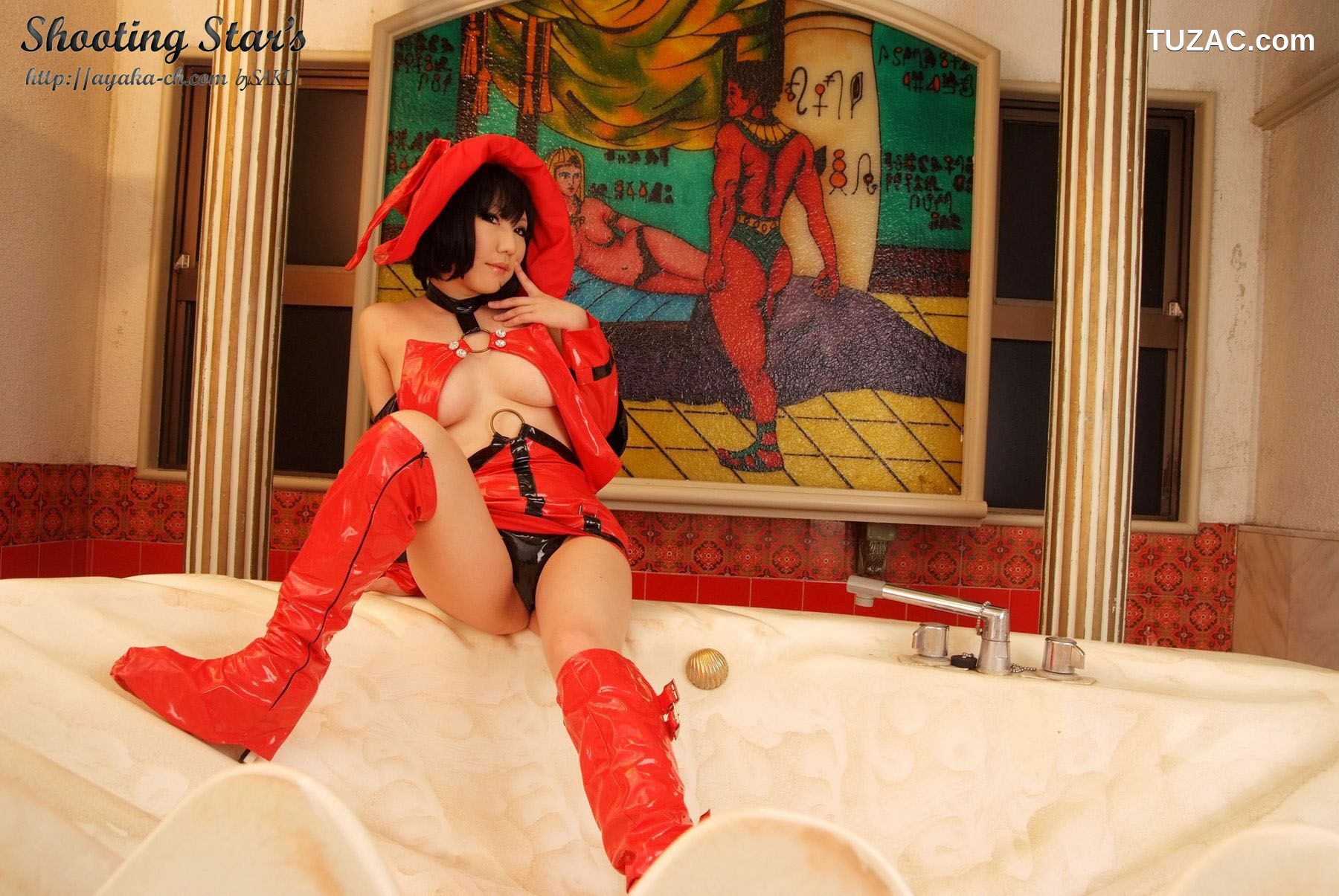 日本CosPlay_绫香 (Saku サク) 《Guilty Gear》I-no 写真集[100P]