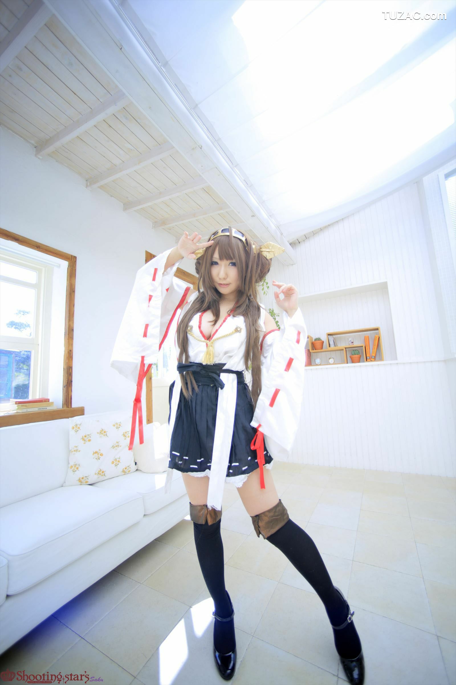 日本CosPlay_绫香 (Saku サク) 《Kantai Collection》Kongou(金剛) 写真集[115P]