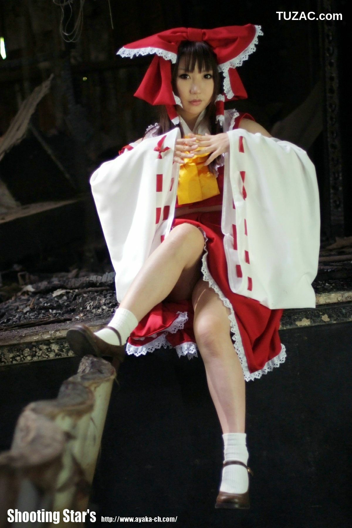 日本CosPlay_绫香 (Saku サク) 《Touhou Project》Hakurei Reimu+Kirisame Marisa 写真集[115P]